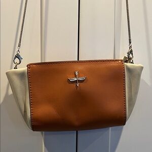 Pour la Victoire Leather Elie Mini Crossbody Bag 9" W x 4.5" H x 2" D